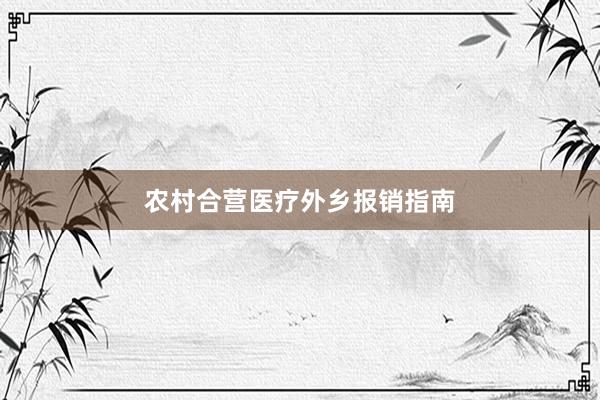 农村合营医疗外乡报销指南